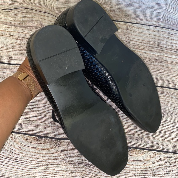 Steve Madden black dress mens shoes sz 9 - Picture 5 of 7